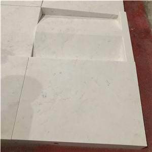 Cnc Engraved 3D White Marble Stone Wall Tiles