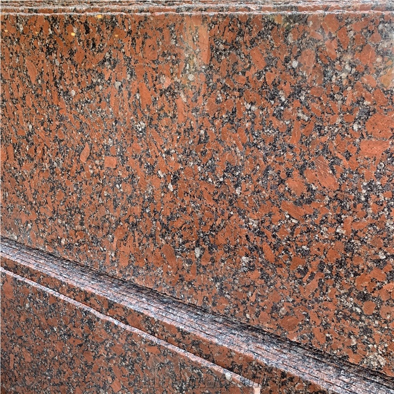 Decorative Natural Rosso Santiago Red Granite