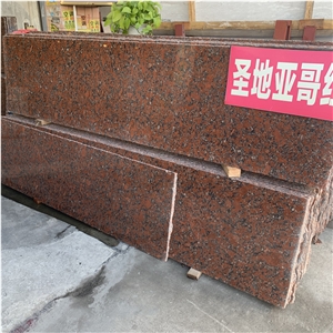 Decorative Natural Rosso Santiago Red Granite
