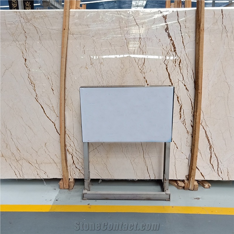 Sofitel Gold Beige Marble Tile For Floor Decor