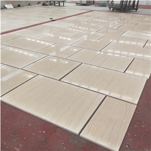 China Guizhou Wood Grain Marble Beige Color Marble Tiles
