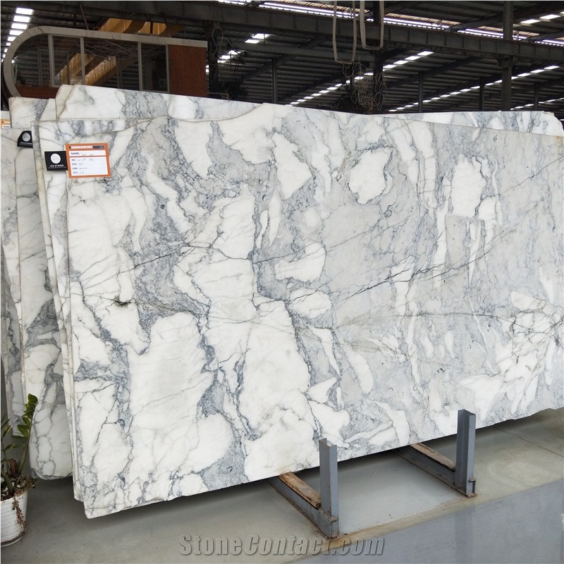Italian Bianco Carrara Venato White Marble Slab