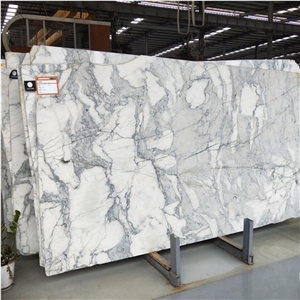 Italian Bianco Carrara Venato White Marble Slab