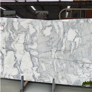 Italian Bianco Carrara Venato White Marble Slab