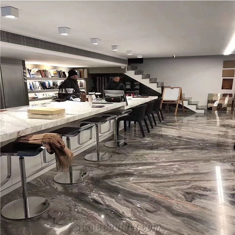 Italian Venice Brown Marble Slabs Tiles Project