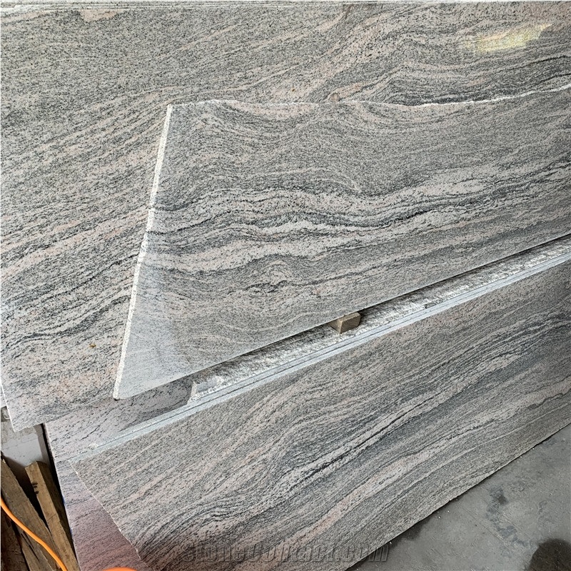 Juparana Gold Granite Slab For Outdoor Decoration