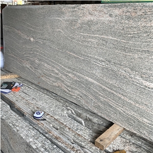 Juparana Gold Granite Slab For Outdoor Decoration