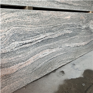 Juparana Gold Granite Slab For Outdoor Decoration
