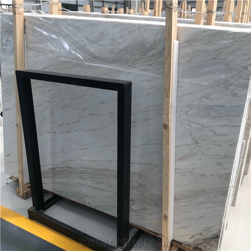 Lafite White Grey Marble Slab For Villa Project