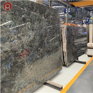 Luxury Jade Blue Granite Slab For Hotel Project