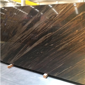 Luxury Quicksand Brown Granite Slab For Wall
