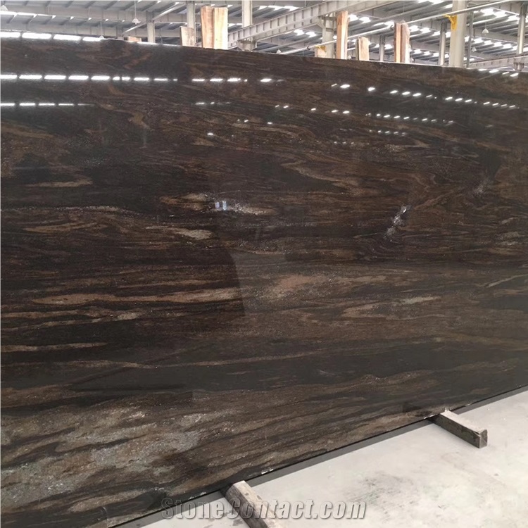 Luxury Quicksand Brown Granite Slab For Wall
