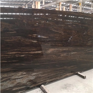 Luxury Quicksand Brown Granite Slab For Wall