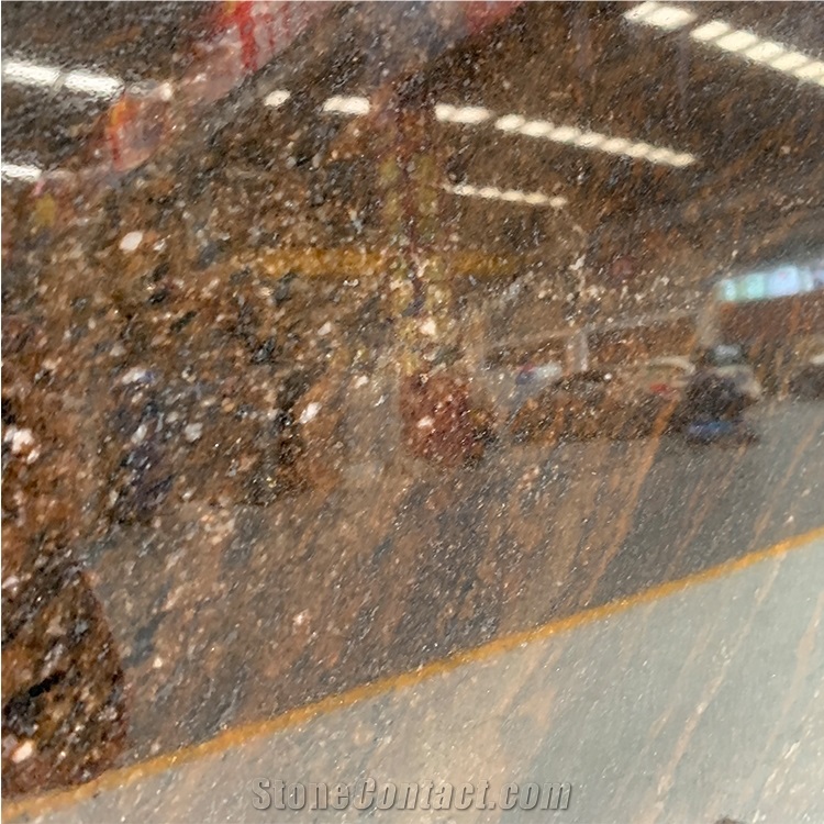 Luxury Quicksand Brown Granite Slab For Wall