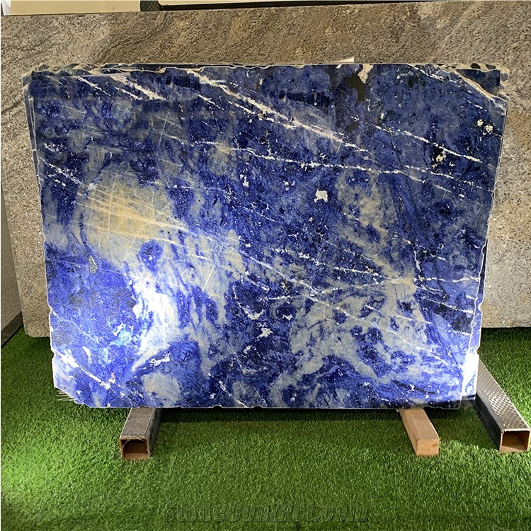 Luxury Sodalite Blue Marble For Background Decor