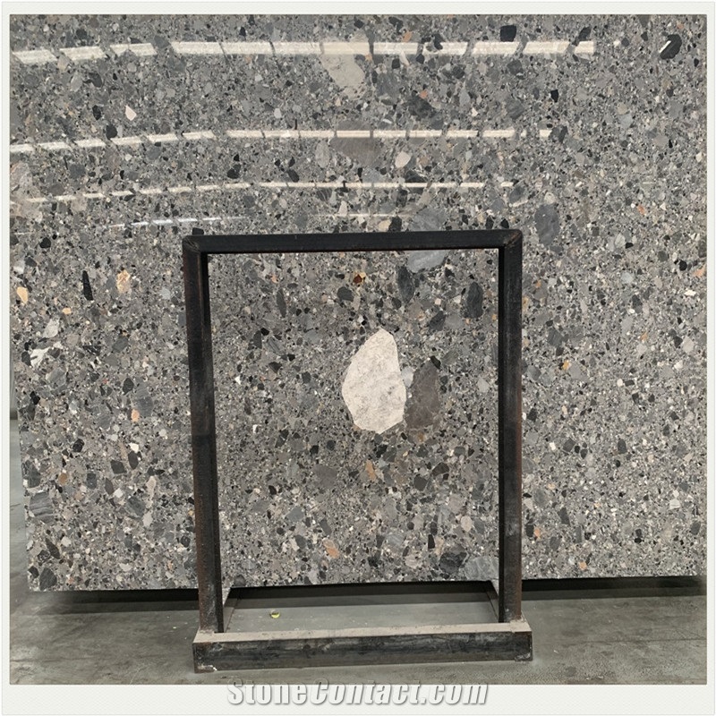 Macchiato Grey Marble Slab Indoor Outdoor Design