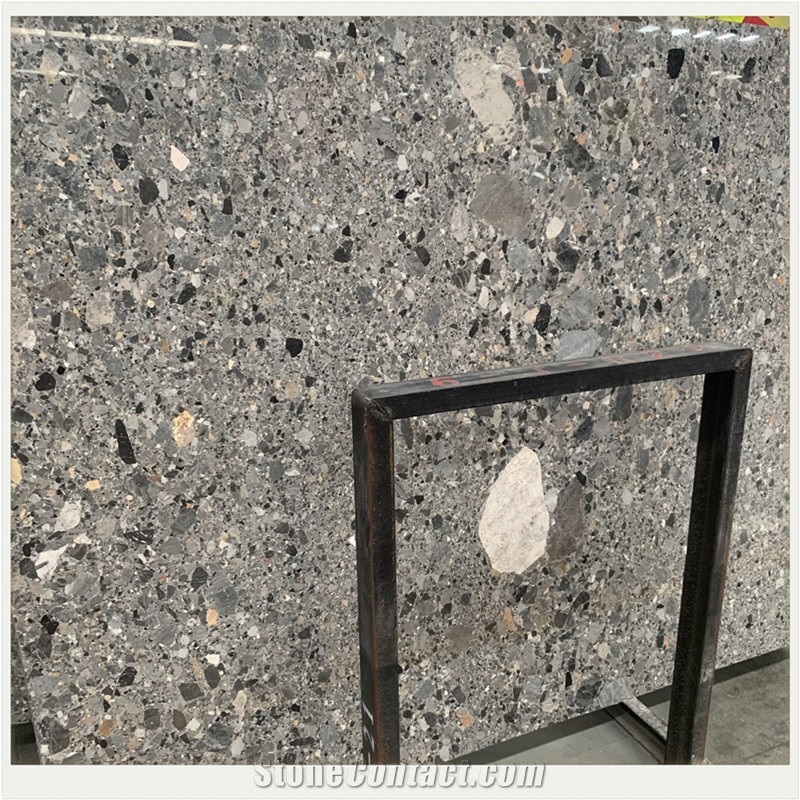 Macchiato Grey Marble Slab Indoor Outdoor Design