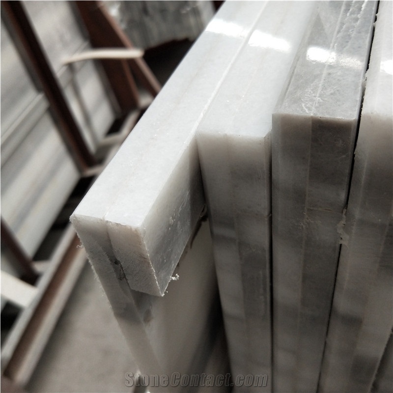 Marmala White Marble Step Tiles for Villa Indoor