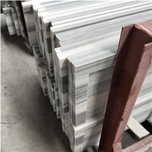 Marmala White Marble Step Tiles for Villa Indoor