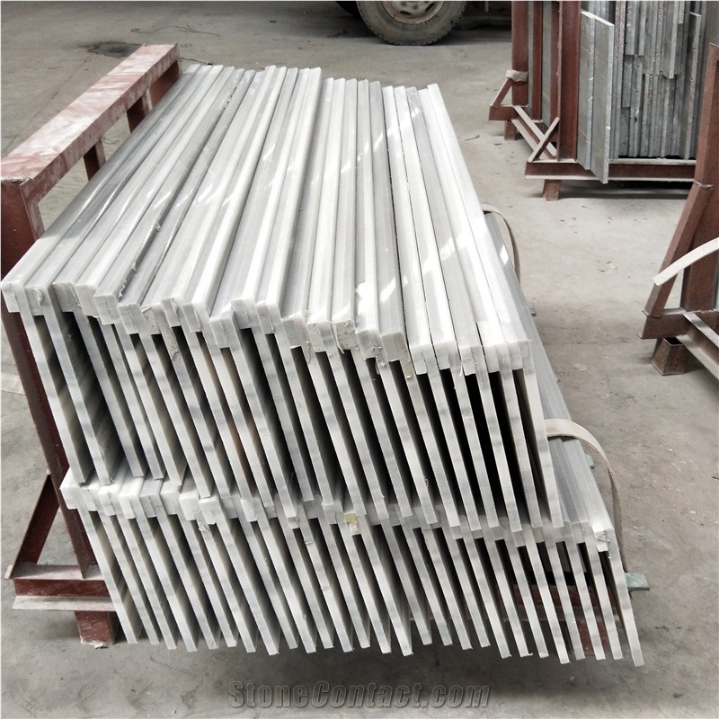 Marmala White Marble Step Tiles for Villa Indoor