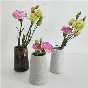 Modern Design Marble Craft Small Flower Vase