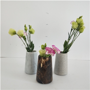 Modern Design Marble Craft Small Flower Vase