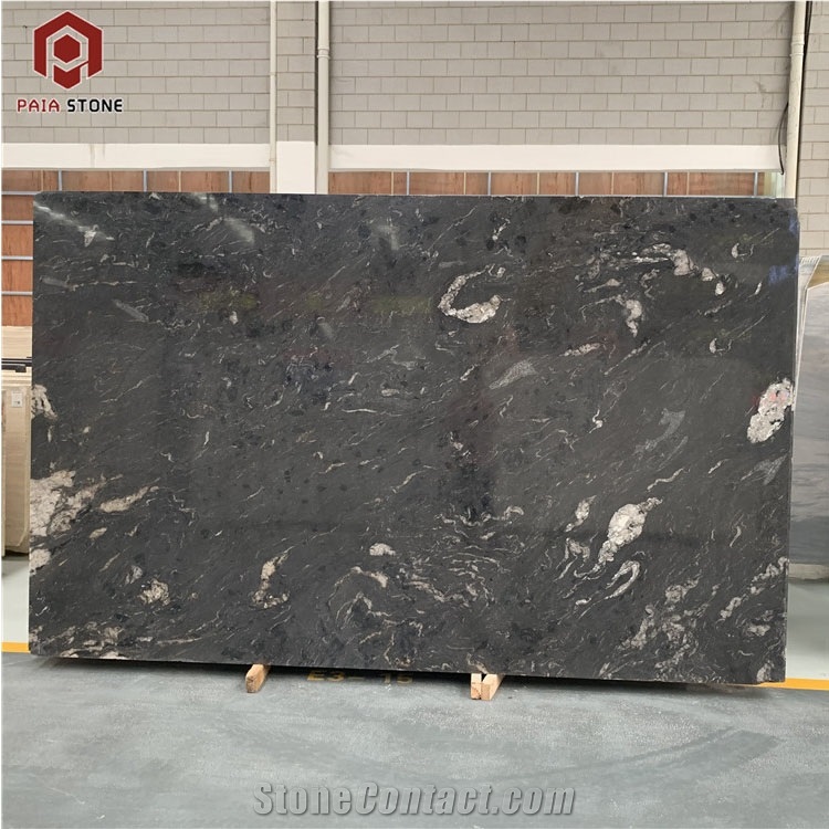 Natural Cosmic Black Granite Slab