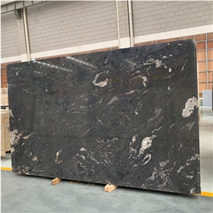 Natural Cosmic Black Granite Slab