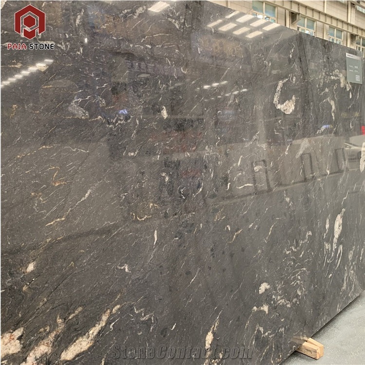 Natural Cosmic Black Granite Slab