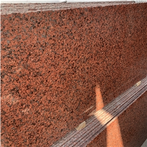 Outdoor African Red Granite Slabs Wall Floor