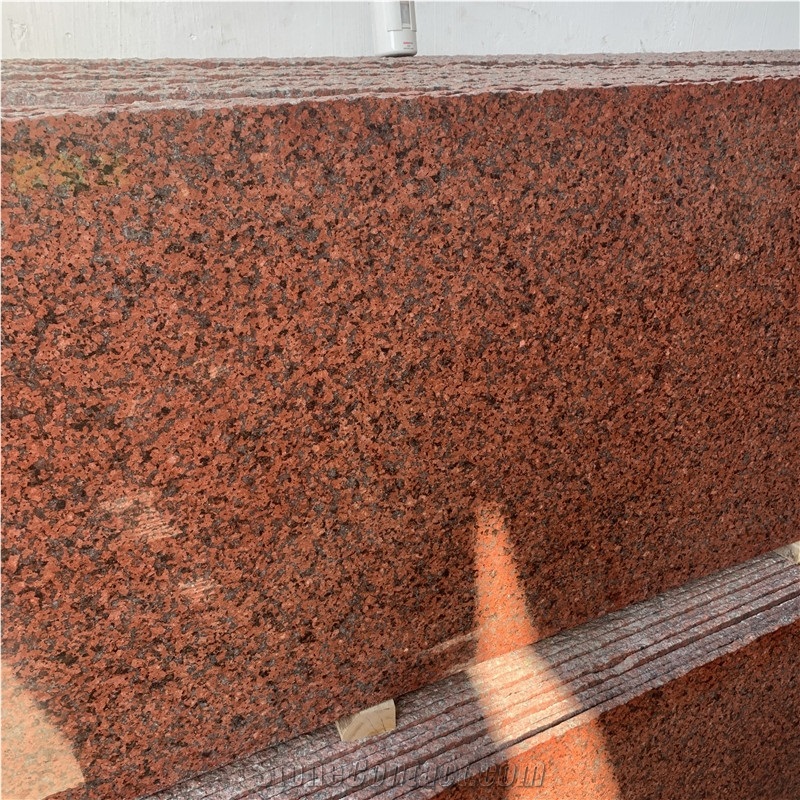 Outdoor African Red Granite Slabs Wall Floor