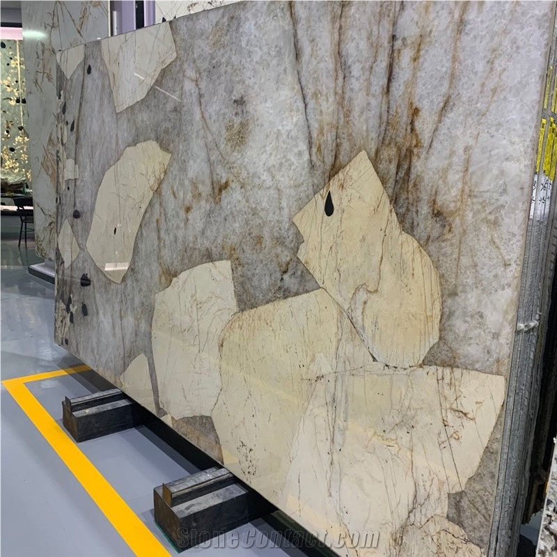 Pandora White Granite Slabs