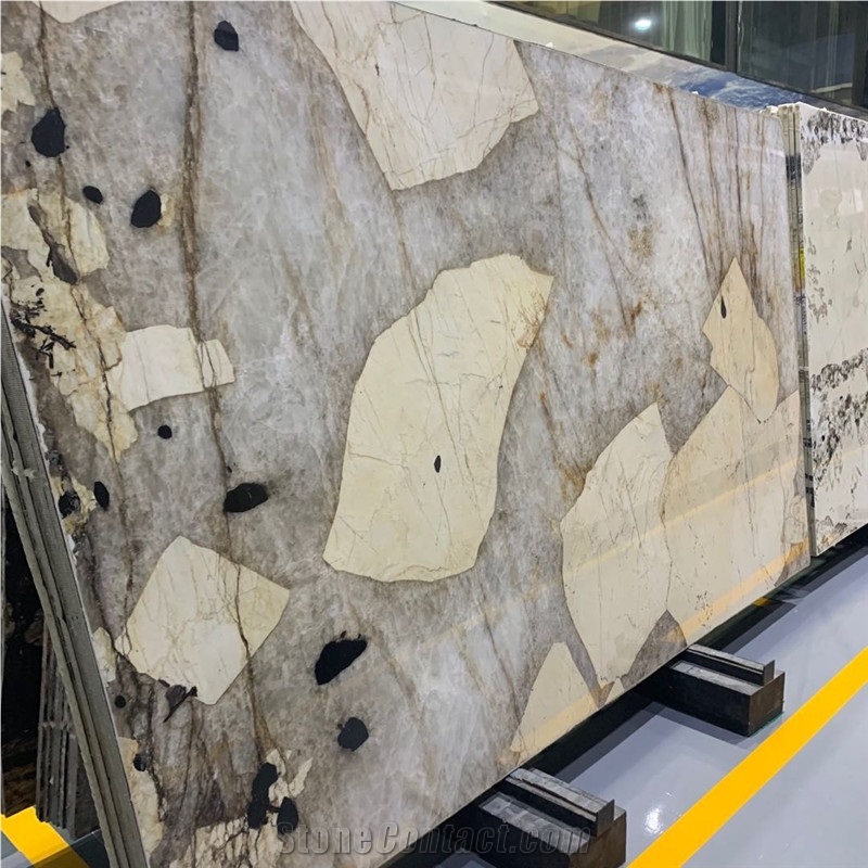 Pandora White Granite Slabs