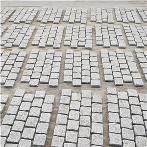 Rectangular Tumbled Gray Granite Paver Tiles
