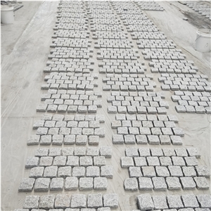 Rectangular Tumbled Gray Granite Paver Tiles