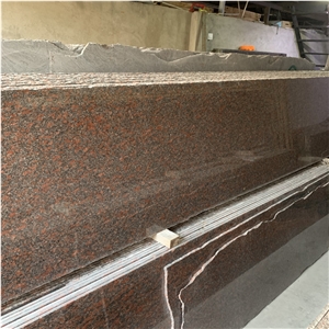Rose Pearl Red Granite Wall Caldding Design