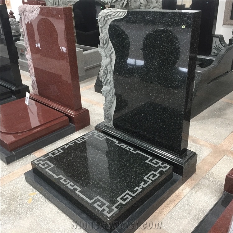Maoshan Black Granite Monument/Tombstone/Gravestone Design