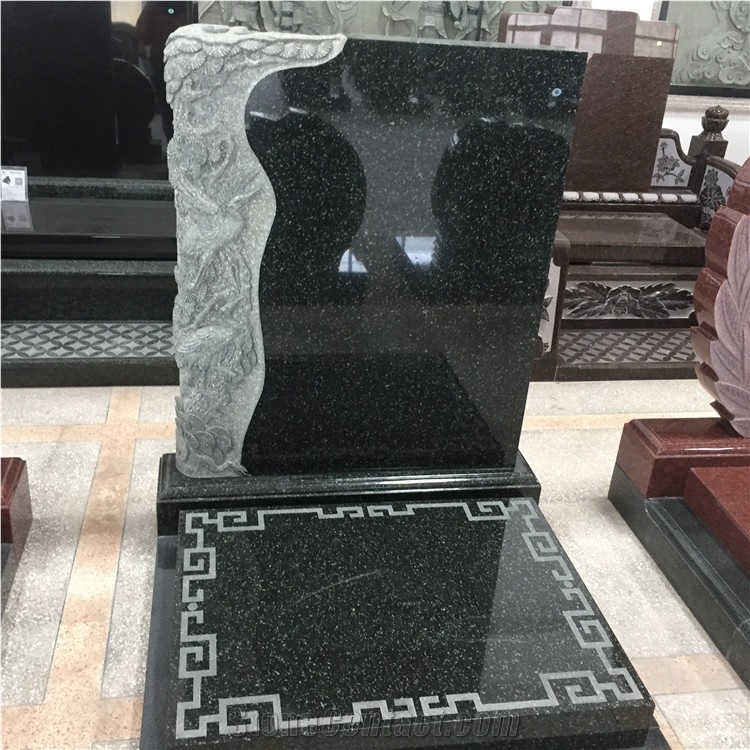 Maoshan Black Granite Monument/Tombstone/Gravestone Design