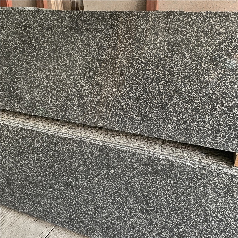 Snow Ice Dark Grey Granite Natural Stone