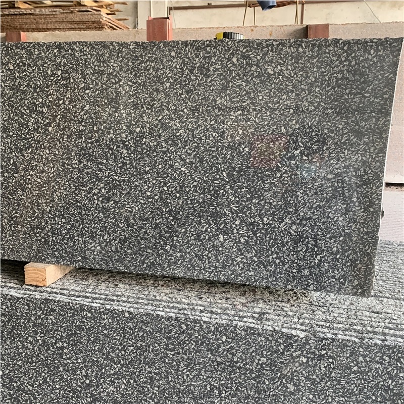 Snow Ice Dark Grey Granite Natural Stone