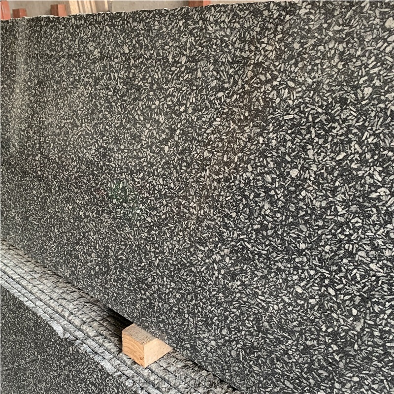 Snow Ice Dark Grey Granite Natural Stone