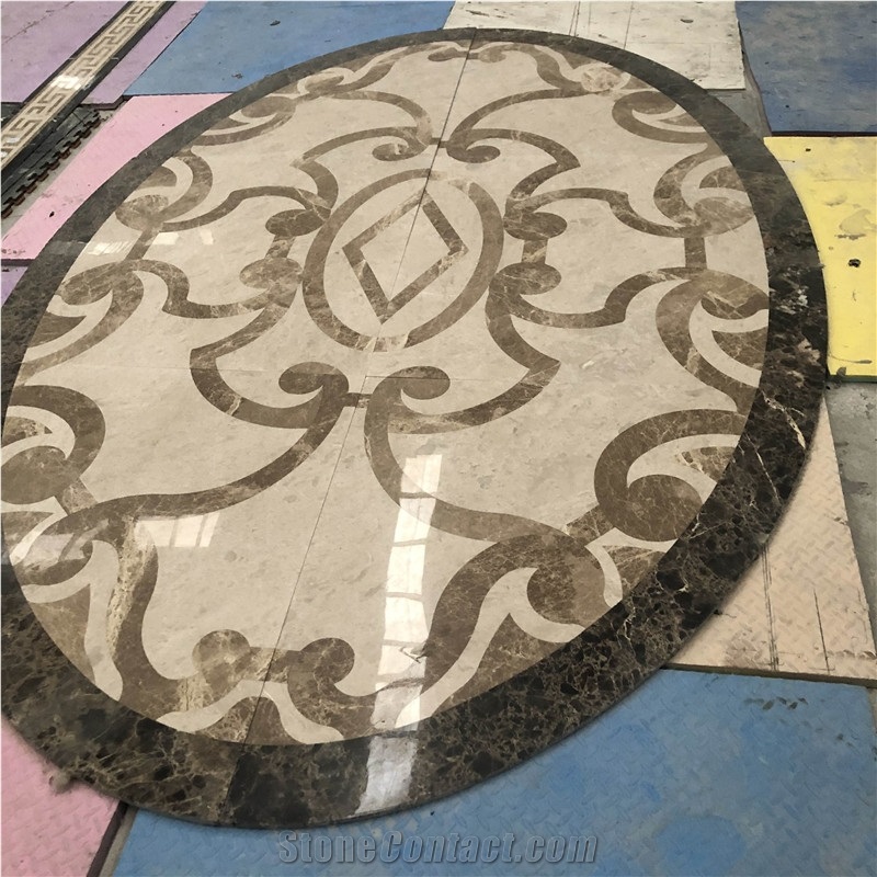 Waterjet Pattern Marble Interior Hotel Design