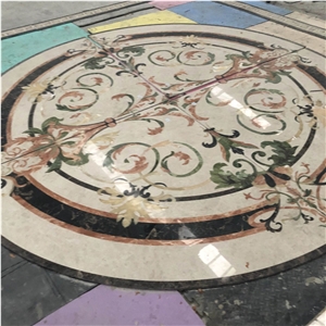 Waterjet Pattern Marble Interior Hotel Design