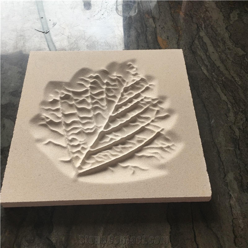 White Limestone Cnc Laser Carving