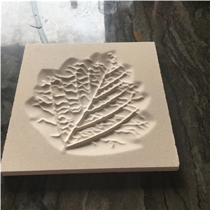 White Limestone Cnc Laser Carving