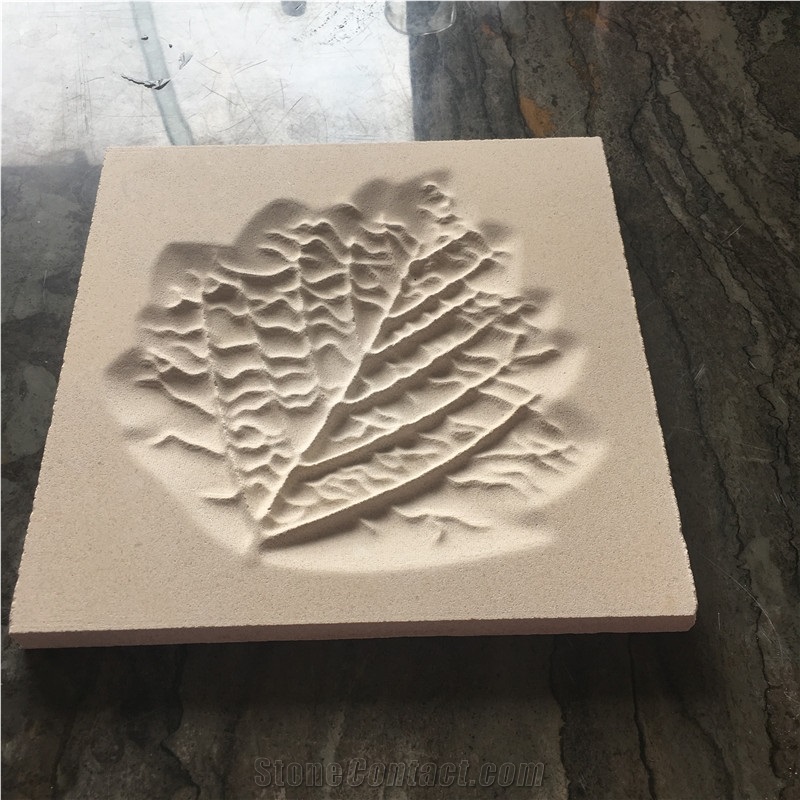 White Limestone Cnc Laser Carving
