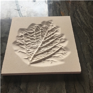 White Limestone Cnc Laser Carving