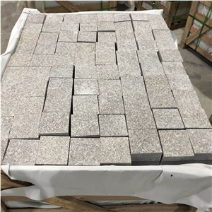 Wild Rose Pink Granite Cobblestone Paver Stone