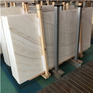Wooden White Onyx Slabs Big Slabs
