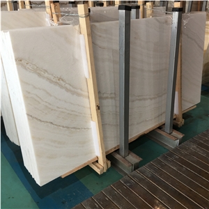 Wooden White Onyx Slabs Big Slabs
